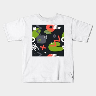 Modern hand draw colorful abstract seamless pattern Kids T-Shirt